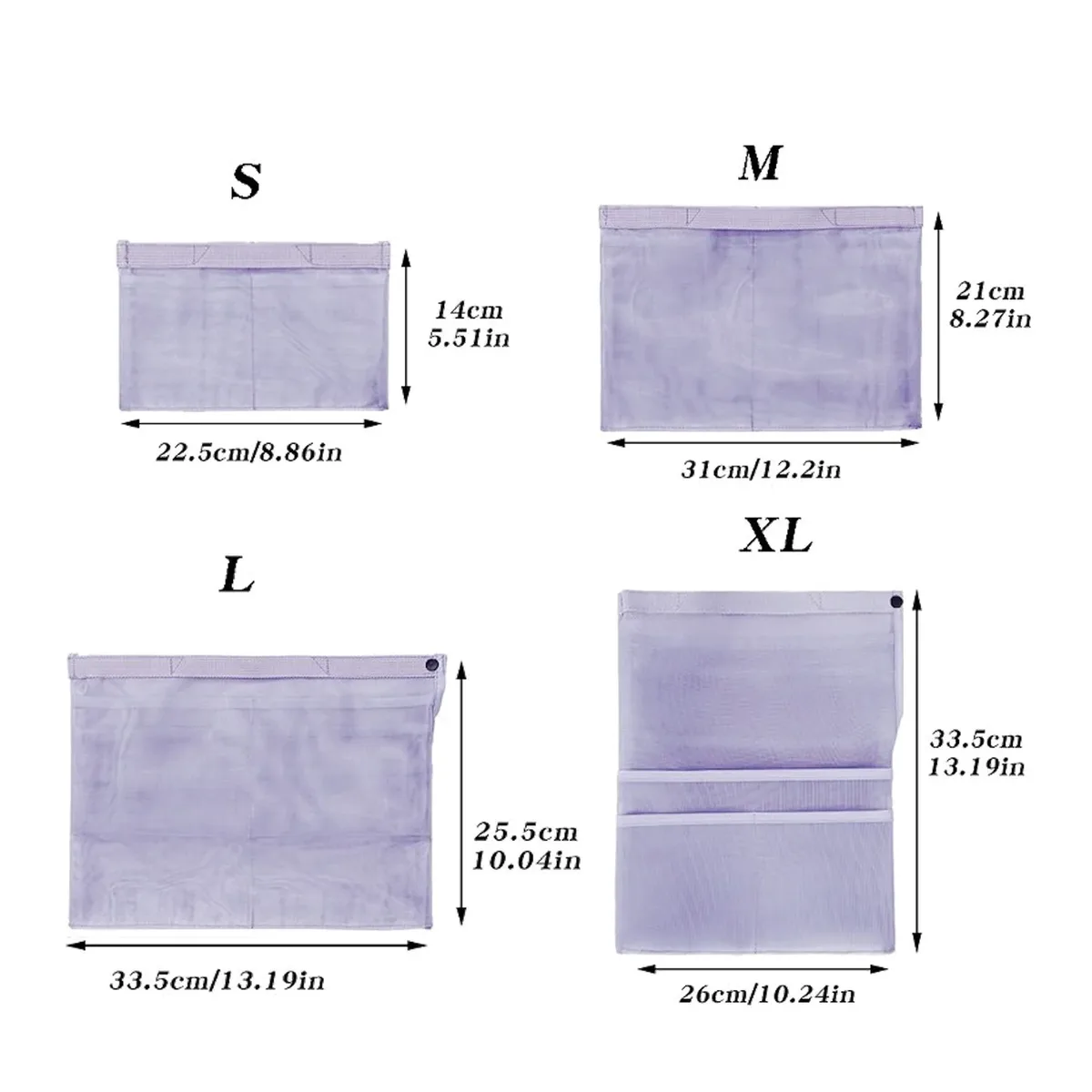 sac en maille organisateur de poche intérieure pour sac à dos sac de livre sac fourre-tout sac de rangement rectangulaire pour voyage rangement de cosmétiques bureau be...