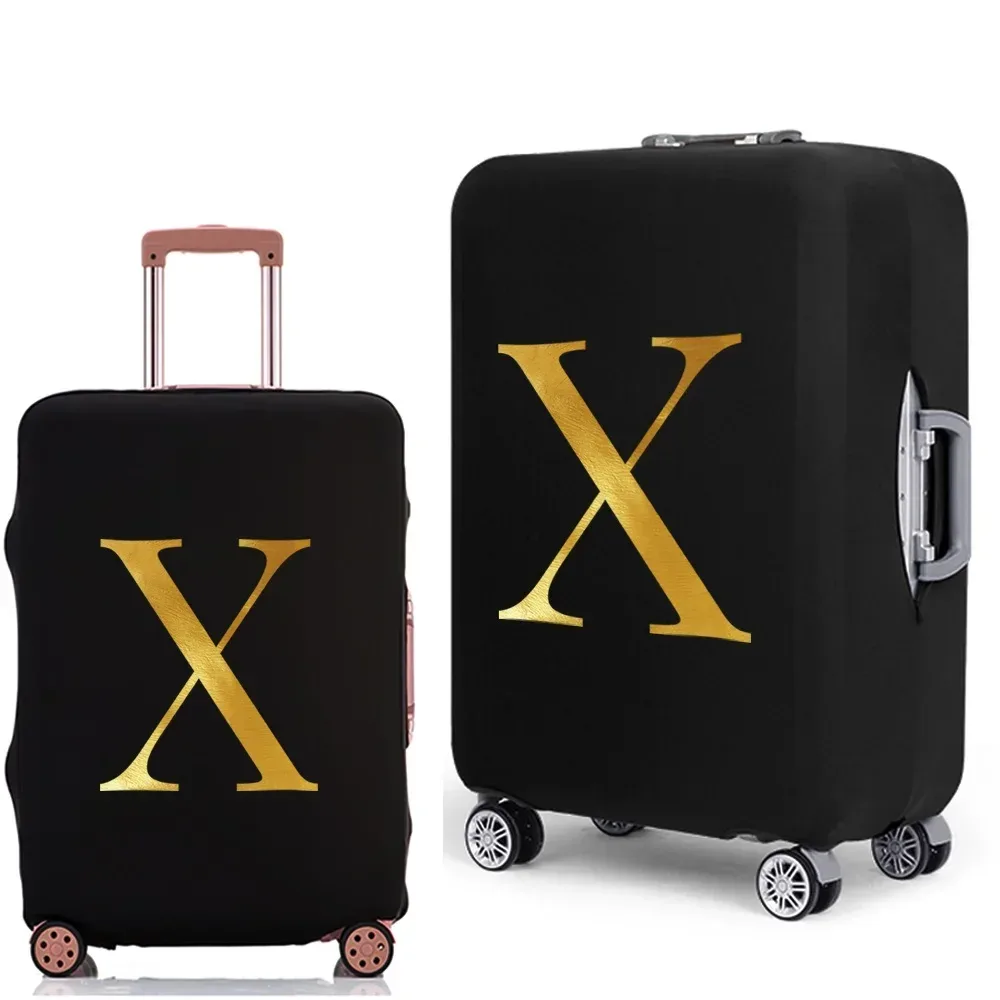 housse de protection pour bagages avec lettres imprimées, étui de protection plus épais pour valise, étui anti-poussière élastique pour accessoires de voyage de 18 à 32 pouces