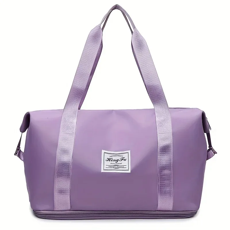 sac de sport et de voyage grande capacité pour femme en nylon, sac à main léger et polyvalent, style décontracté