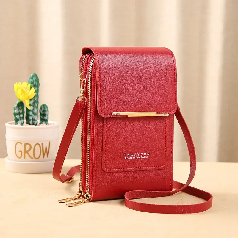 sacs à bandoulière pour femmes, portefeuilles pour écran tactile, sac à main pour téléphone portable, sac à main avec sangle en cuir souple, sacoches de luxe