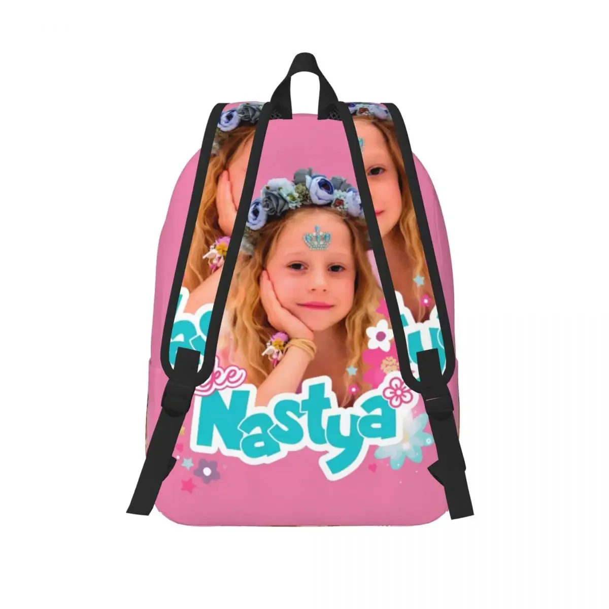 comme nastya mignon fille sac à dos décontracté en plein air lycée travail kawaii fleurs sac à dos pour hommes femmes ordinateur portable sac à bandoulière