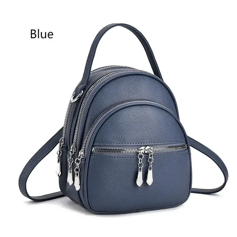 sac à dos multifonctionnel de haute qualité pour femmes, un nouveau mini sac à main de couleur unie, au style scolaire décontracté