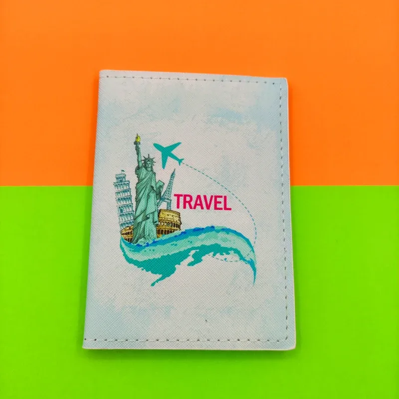 mignon voyage passeport couverture portefeuille filles garçons multifonction carte de crédit organisateur étui hommes femmes porte-passeport
