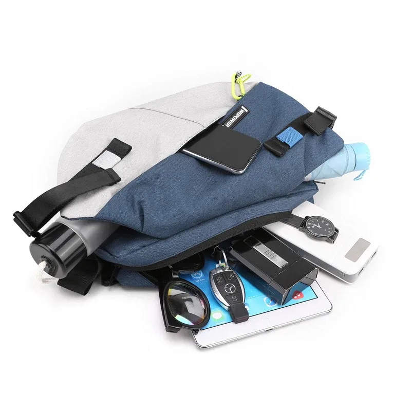 sacs banane en nylon de haute qualité avec empiècements, nouvelle marque 2026, sac de poitrine unisexe, sac bandoulière décontracté pour voyage et extérieur, sacs de ceinture pour hommes
