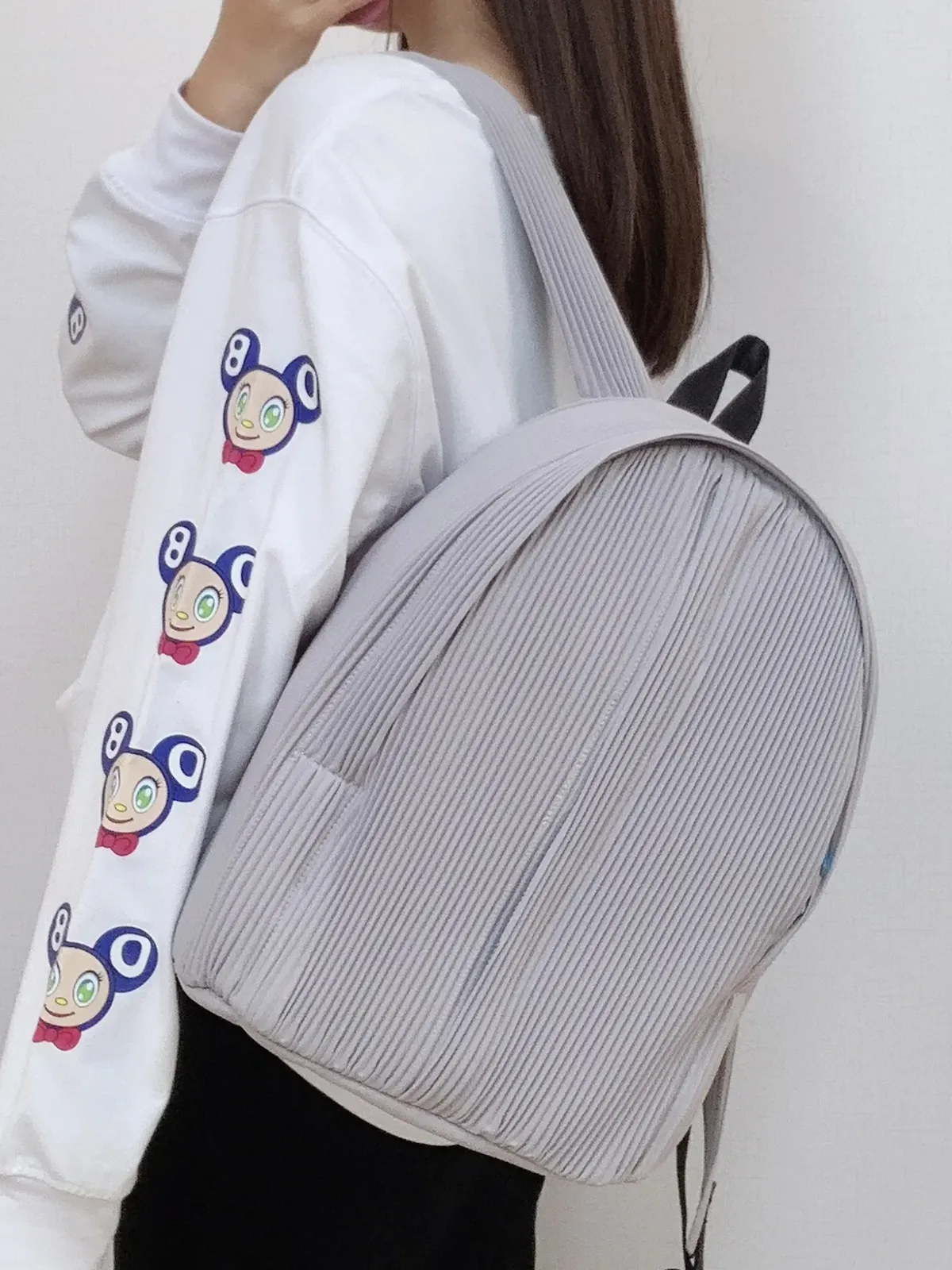 yudx-sac à dos plissé à épaules avec fermeture éclair, couleur unie, design décontracté, voyage, école, sortie, nouvelle collection 2024