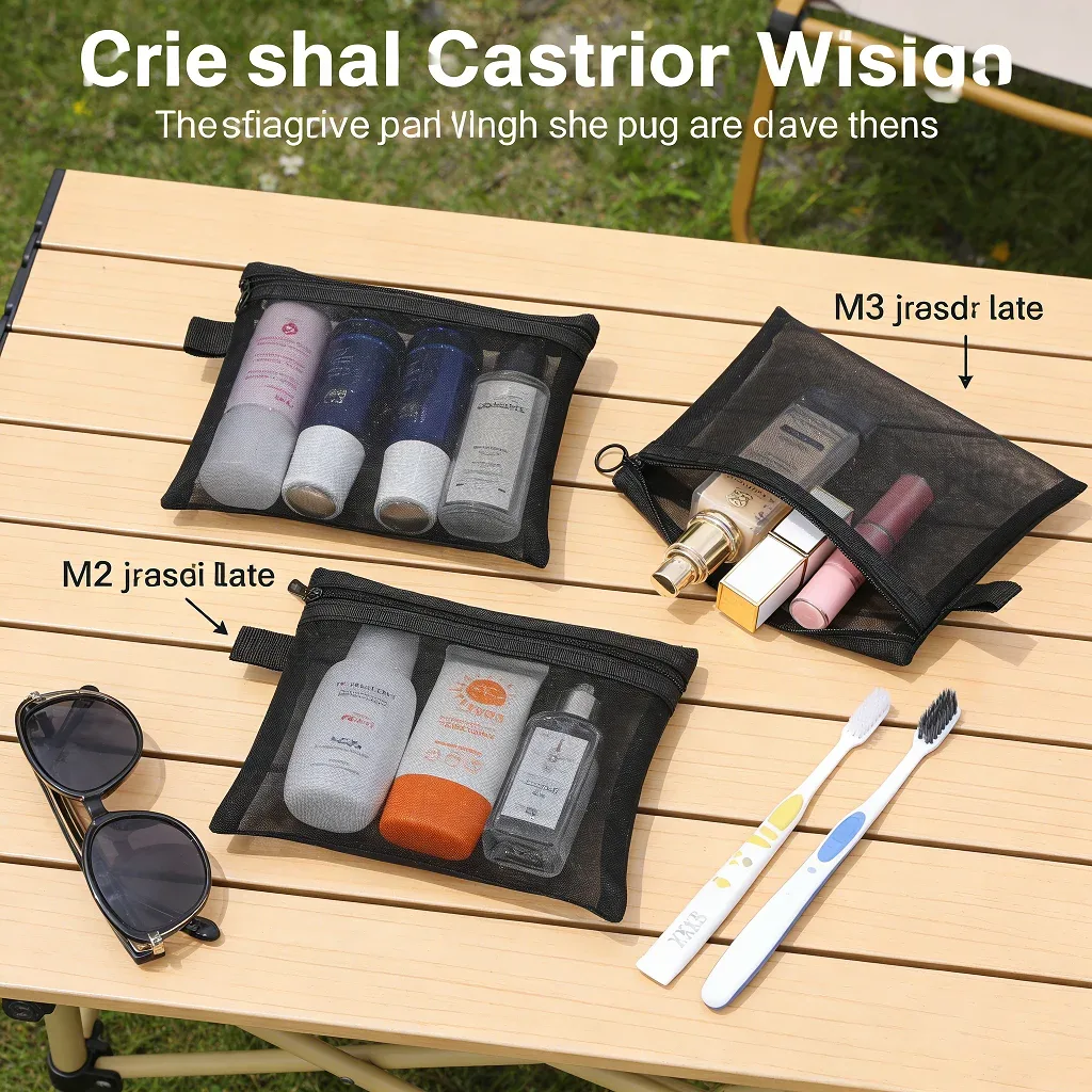sac à cosmétiques en maille, sac de rangement de voyage, organisateur de maquillage, pochette de maquillage pour femme, petite et grande trousse de toilette portable