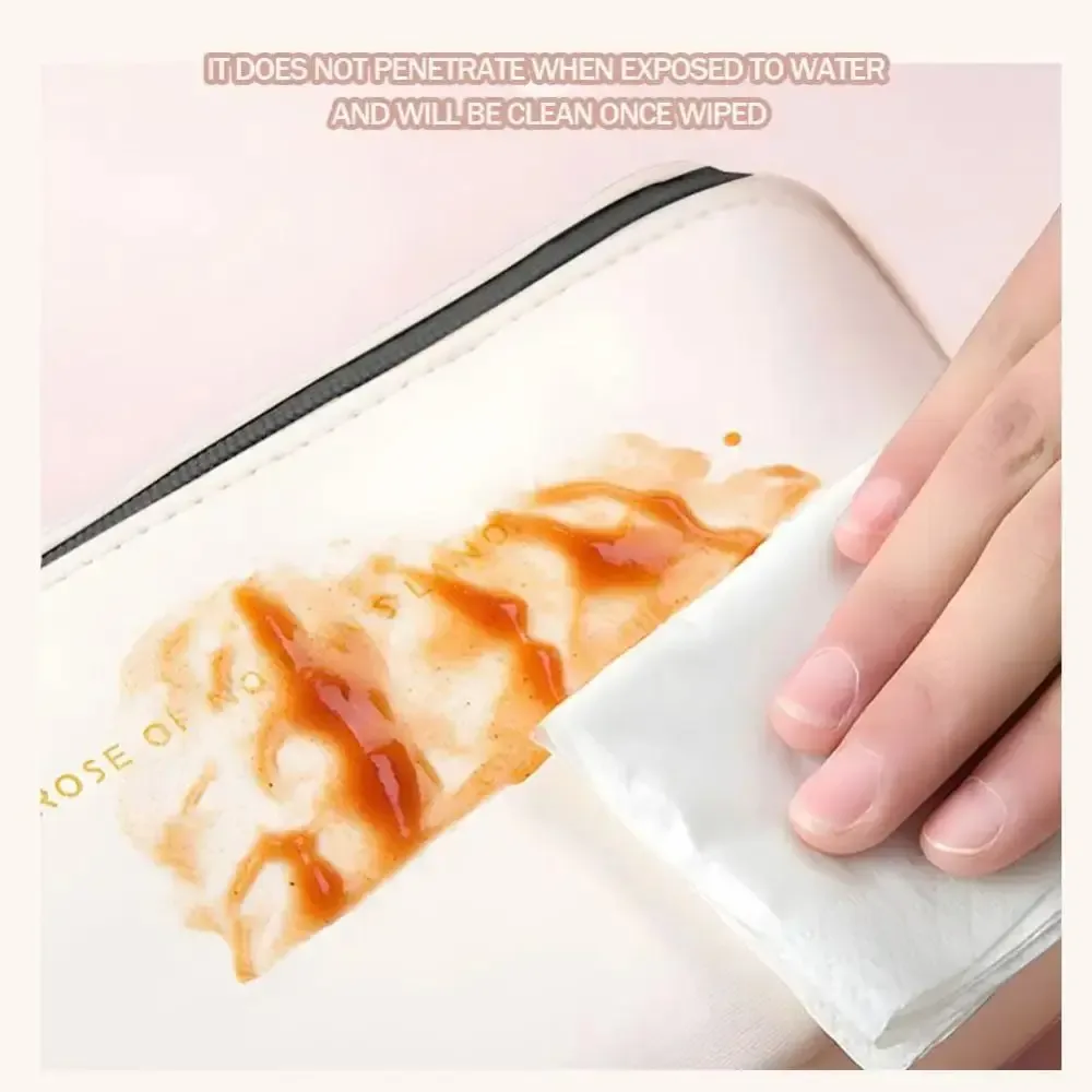 sac de maquillage portable tendance, sac cosmétique en pu, multi-compartiments, grande capacité, sac de voyage organisateur