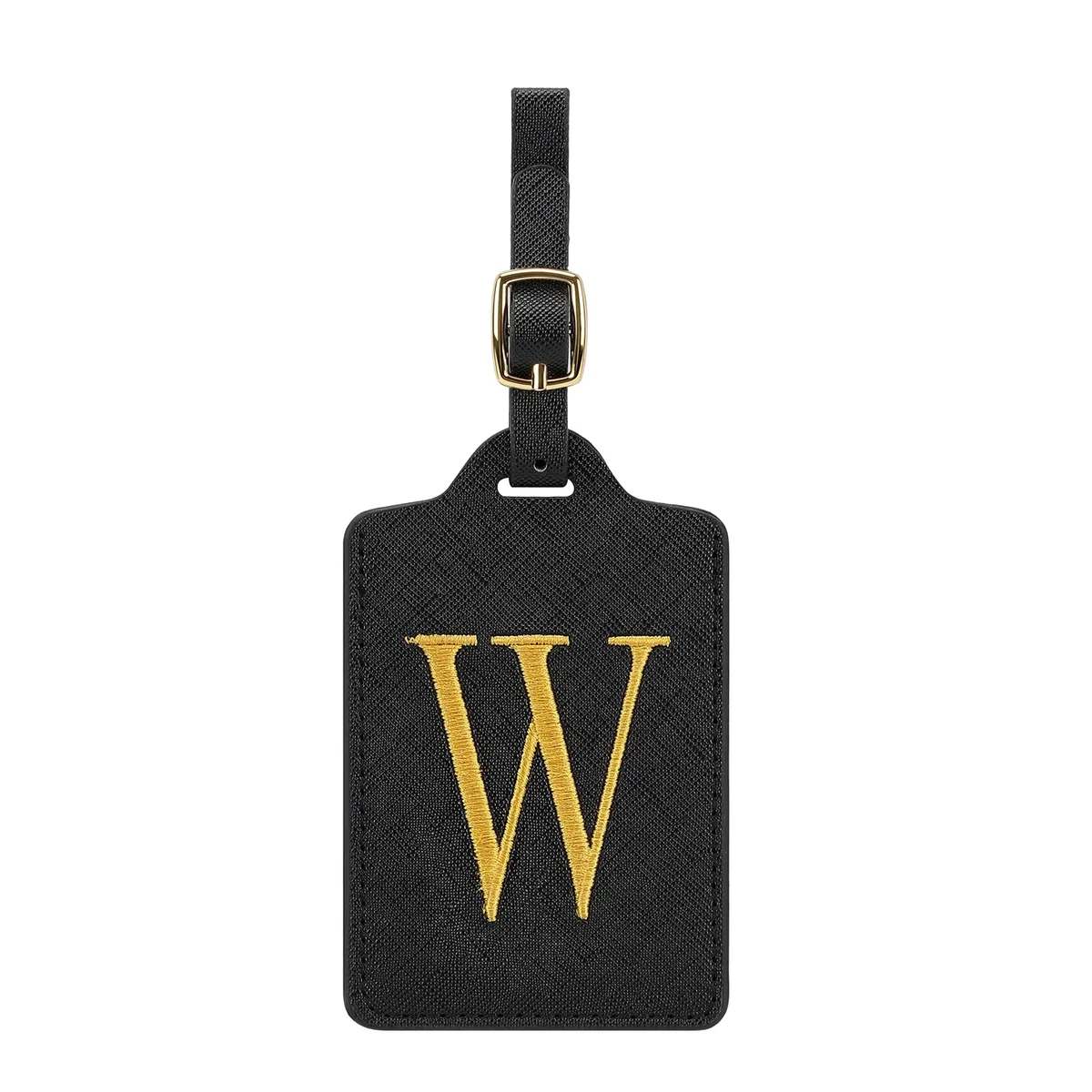 étiquette de bagage personnalisée avec 26 lettres, étiquette de nom initiale pour valise, accessoires de voyage anti-perte, adaptée aux voyages, à l'école