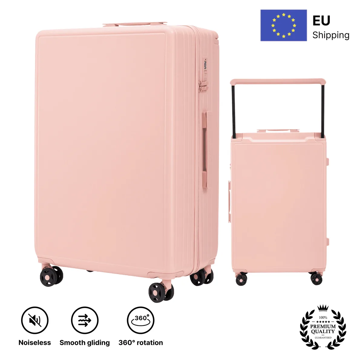 valise xxl grande taille, dimensions environ 75x50x30 cm ou 66x44x26 cm ou cabine 55x40x20 cm / haute qualité, 28 "24" 20 " au choix, en abs + valise cabine, avec serrure à combinaison tsa et roulettes 360° ° roues, hard crug