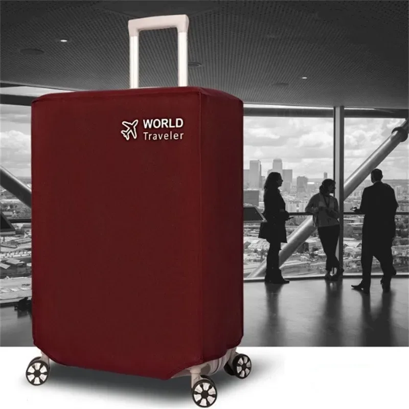 housse de protection noire extensible anti-poussière pour valise de 24/26/28/30 pouces - accessoire de voyage protecteur