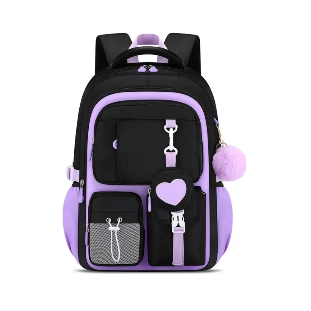sac à dos grande capacité avec trousse intégrée, série love, design orthopédique, style princesse, multifonctionnel