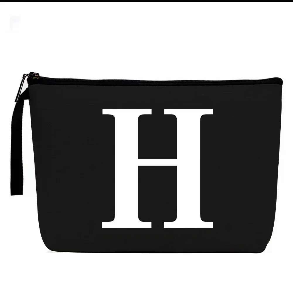 sac à cosmétiques à motifs de lettres, trousse de maquillage, organisateur d'articles de toilette, pochette de rangement de lavage, étui de maquillage pour cadeaux de mariage