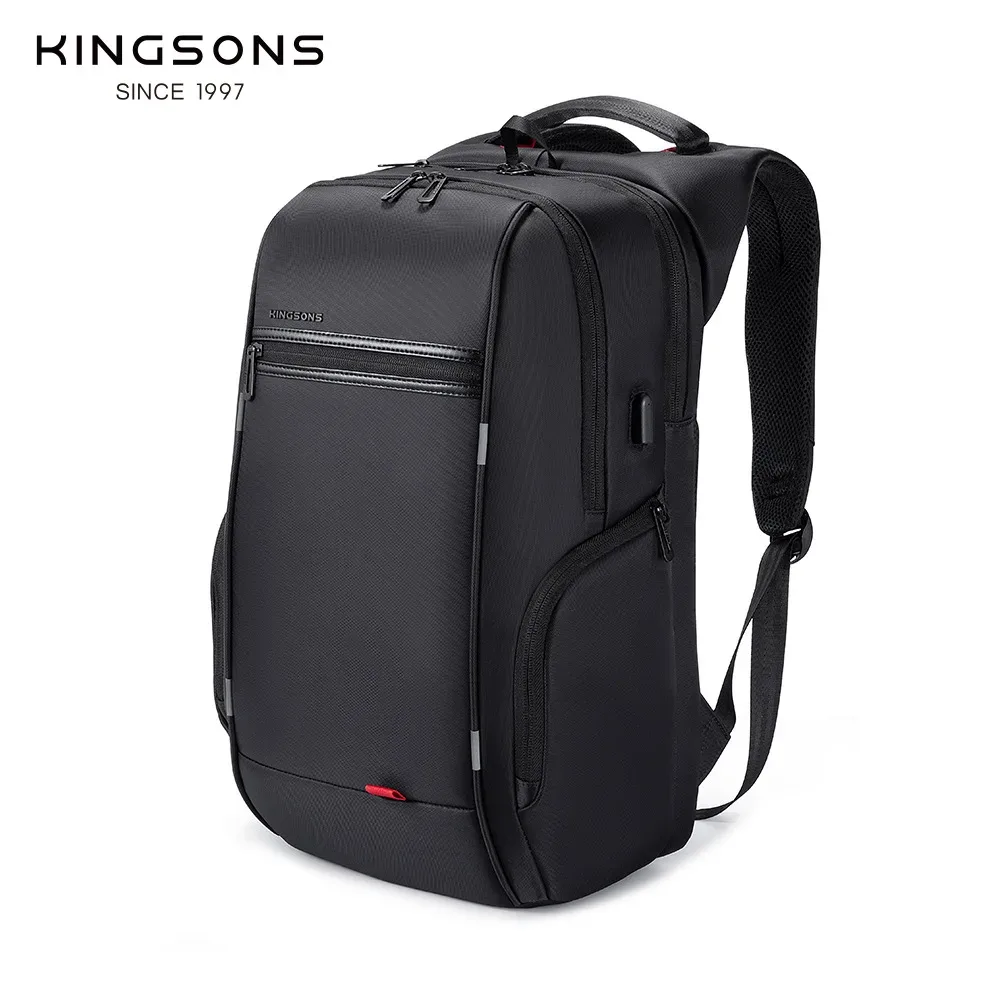 kingsons hommes sacs à dos 15 ''17'' sac à dos pour ordinateur portable usb chargeur sac antivol sac à dos pour adolescent mode homme voyage