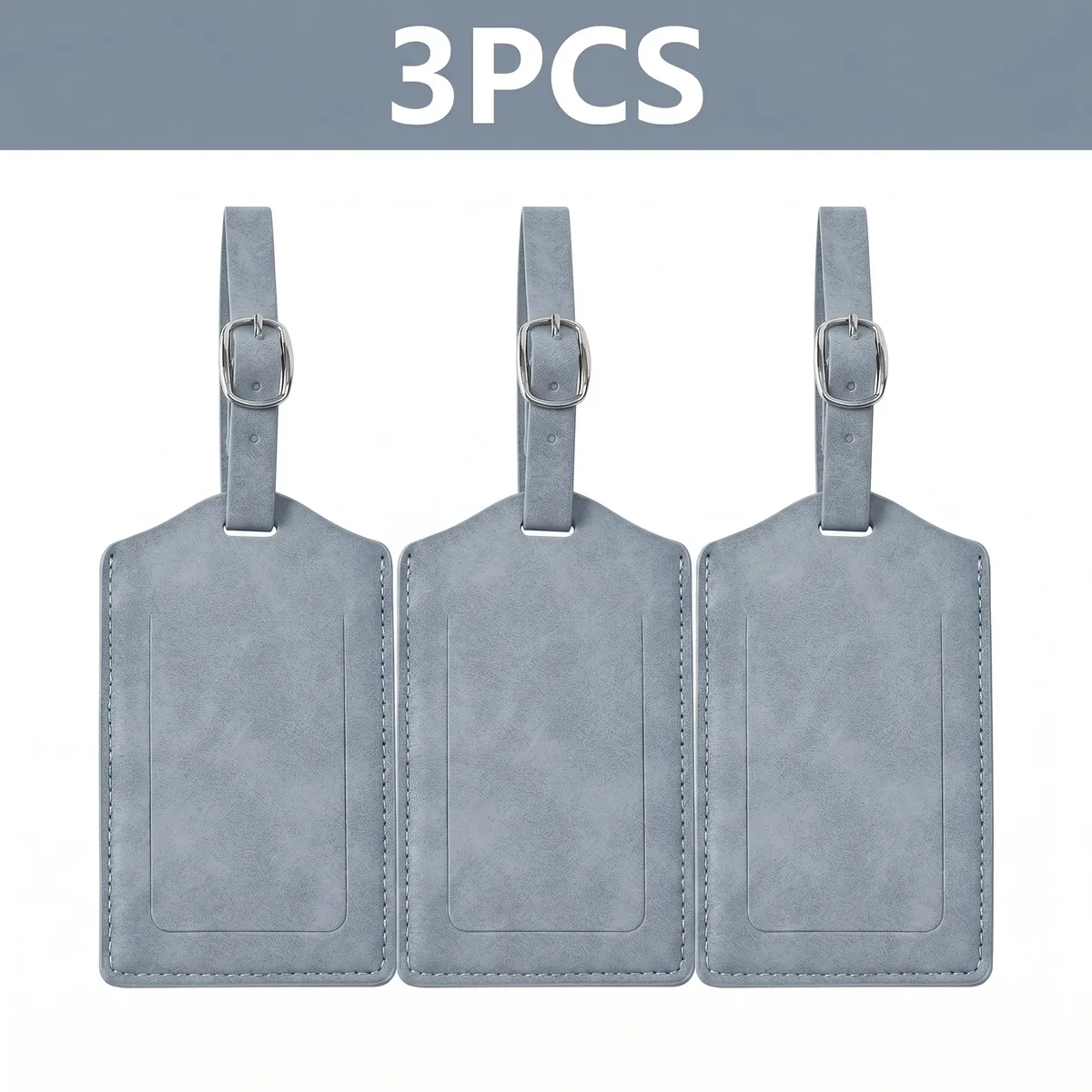 pomelo best – lot de 3/5/8 étiquettes de bagage en cuir pu pour la confidentialité, accessoires de voyage pour hommes et femmes