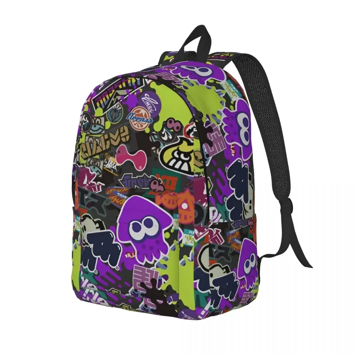 sac à dos pour adolescents splatoon, léger, pour étudiants, sac à dos d'affaires pour hommes et femmes, sacs en toile pour ordinateur portable