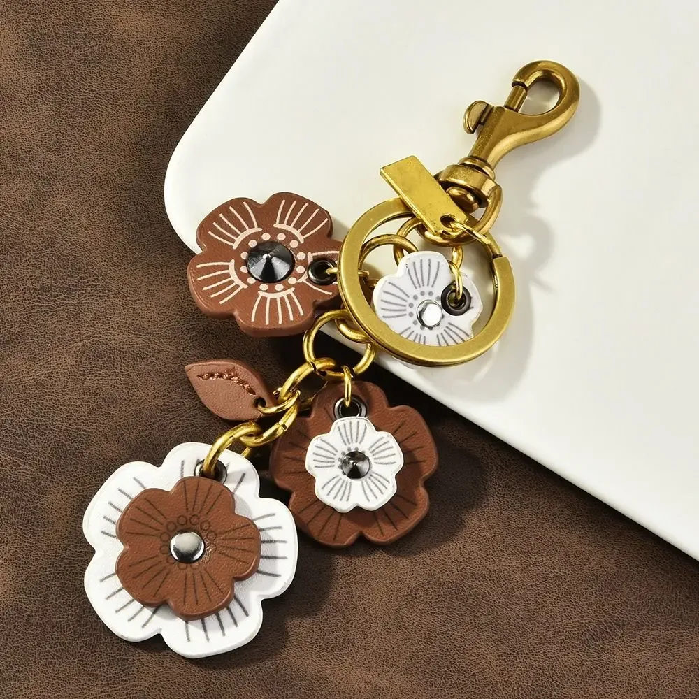 ornements créatifs rétro pour sacs, porte-clés fleur élégant et polyvalent, pendentif léger pour sac à dos, décoration