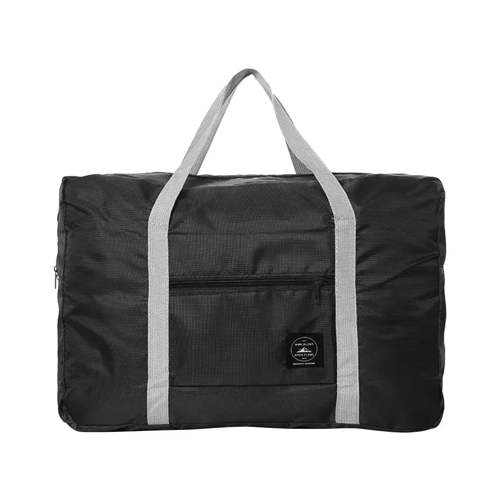 sac de voyage pliable imperméable de couleur unie, sac à bagages léger de grande capacité