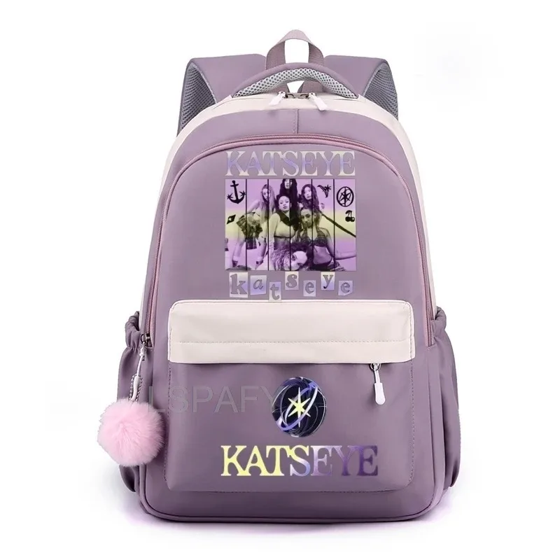 sac à dos pour ordinateur portable katseye funny teenager, sac d'école en toile cool pour femmes, sacs à dos d'étudiant de haute qualité, sac d'école tendance pour filles