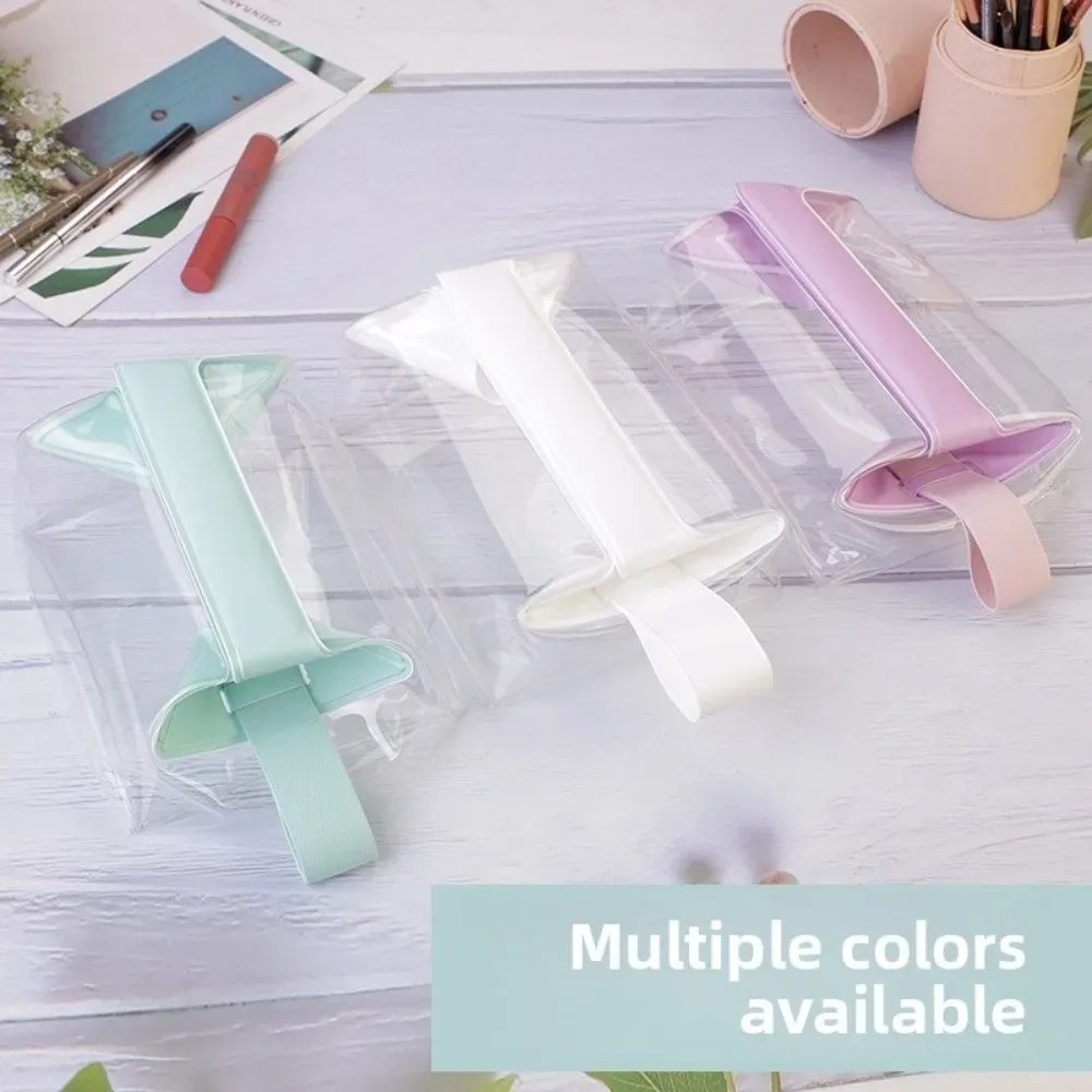 trousses de toilette transparentes avec fermeture magnétique, trousse de maquillage anti-fuite, pochette cosmétique en pvc de grande capacité pour femmes et hommes, voyage