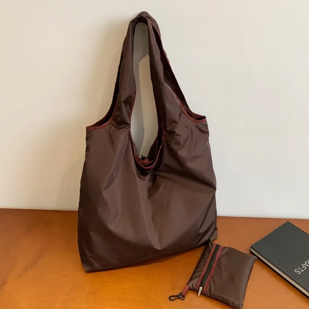 sac à main pliable ~ sac de shopping pliable, imperméable, écologique, sac à bandoulière de grande capacité