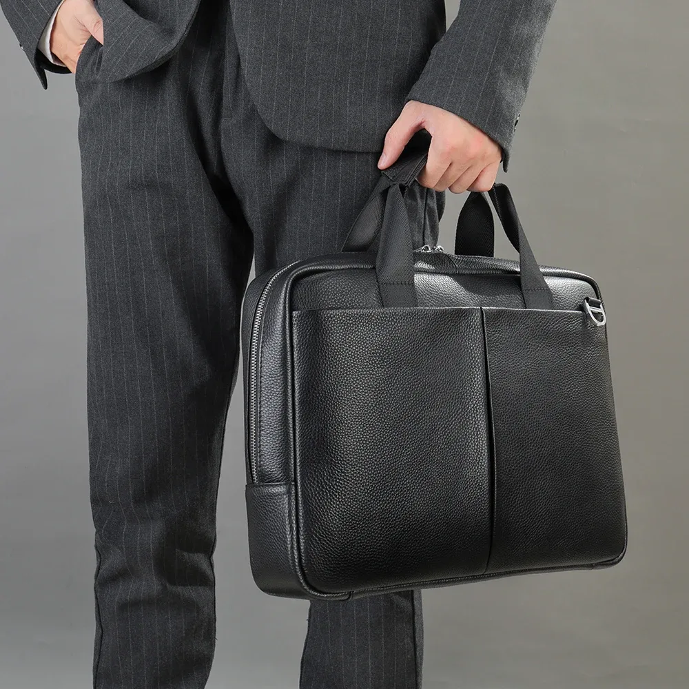 westal – sacoche pour ordinateur portable de 15 pouces, porte-documents pour hommes, en cuir véritable, porte-documents exécutif pour hommes, sacoche d'affaires pour hommes