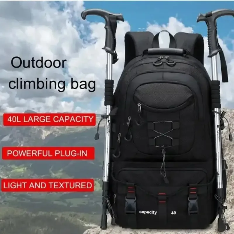 sac à dos de grande capacité, sac professionnel pour la randonnée et l'alpinisme, sac de voyage léger et imperméable, interface usb