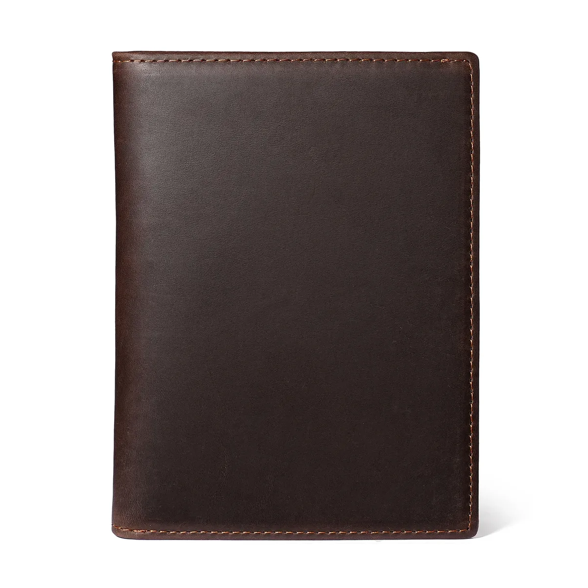 porte-passeport en cuir crazy horse, porte-cartes anti-vol rfid, portefeuille pour hommes et femmes, étui de voyage pour passeport, couverture de documents