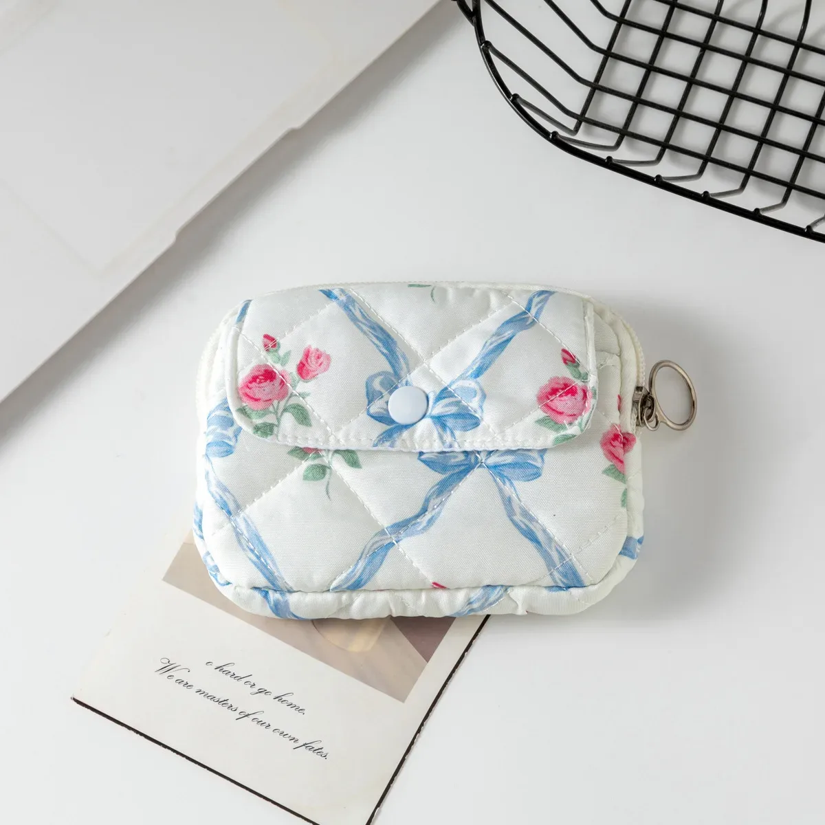mini sac à cosmétiques carré mignon pour femmes, pochette de rangement pour serviettes hygiéniques, rouge à lèvres, petits sacs de maquillage à fermeture éclair