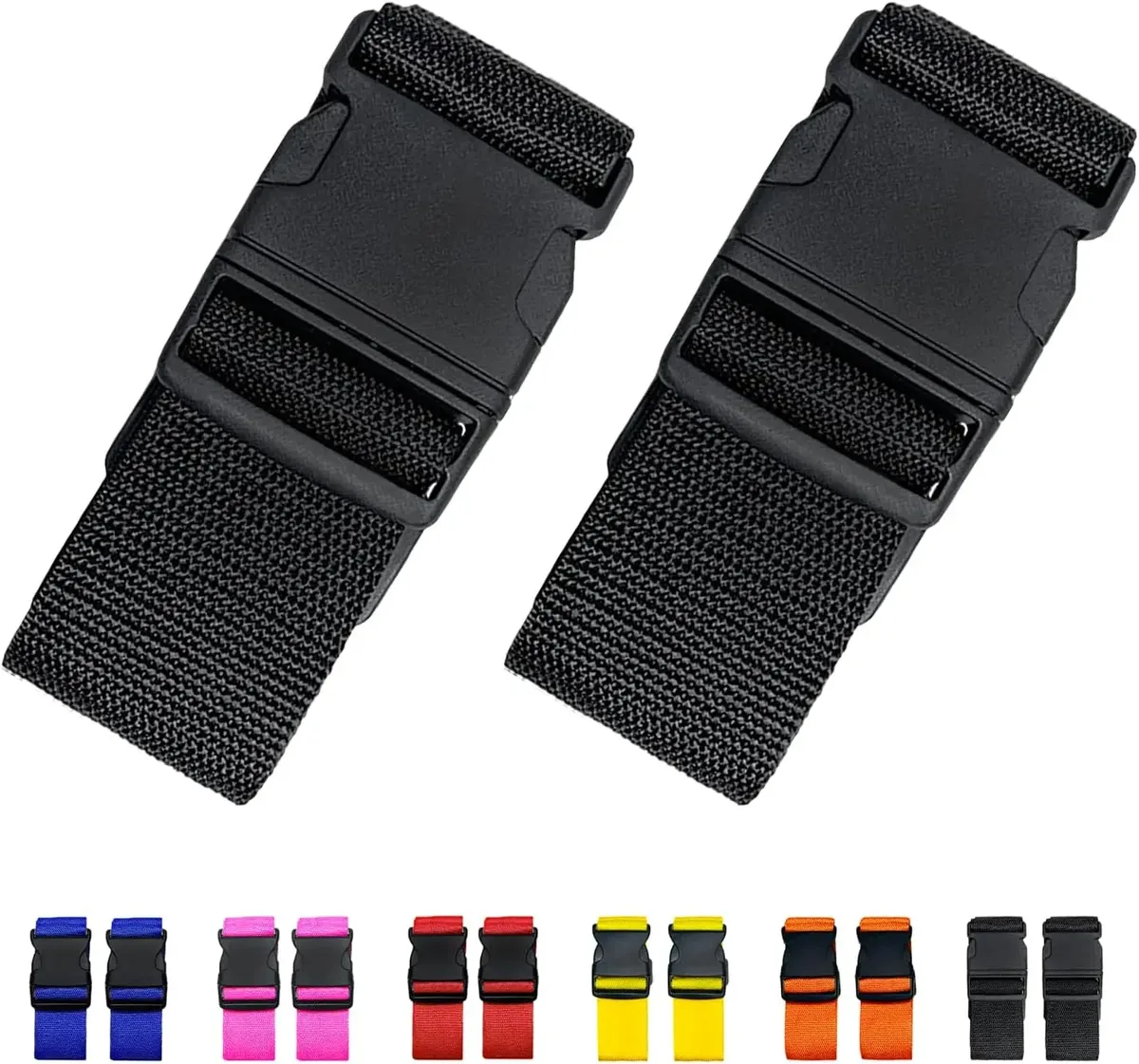 sangles bagage nylon réglables couleurs vives identification valise sécurité voyage moto transport maintien bagages
