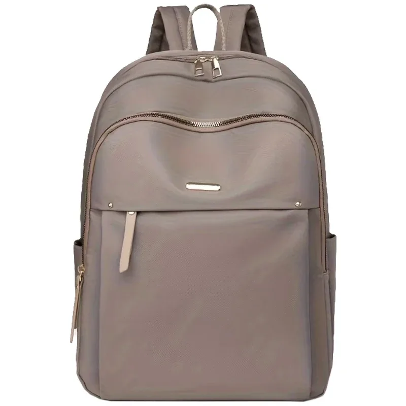 sac à dos en nylon rose pour femmes, grande capacité, imperméable, sac d'école de voyage pour adolescentes, sac à dos tendance pour ordinateur portable avec port usb