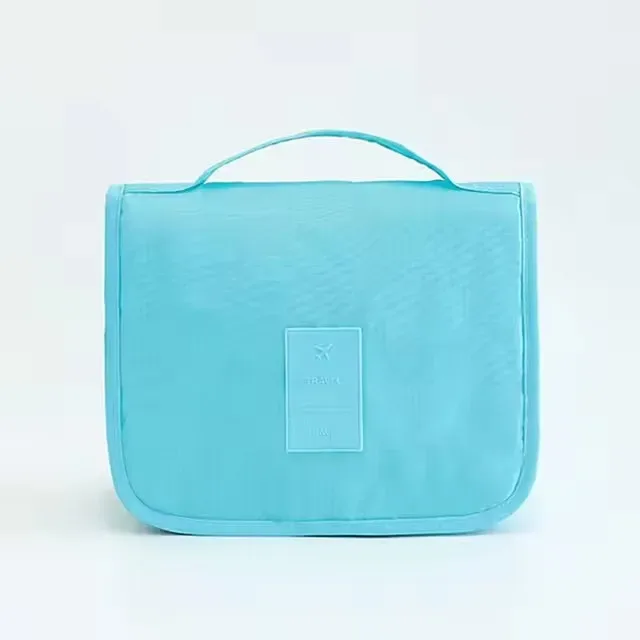 sac de toilette portable imperméable avec crochet, organiseur de maquillage multifonctionnel pour femmes, idéal pour les voyages