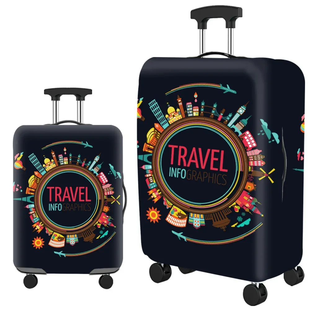 juste de protection élastique pour valise trolley, housse de bagage populaire, gril épais, anti-poussière, accessoires de voyage, étui de 18 à 30 pouces