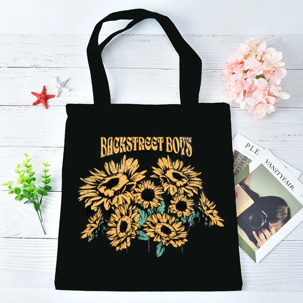 sac fourre-tout backstreet boys pliable réutilisable sac cabas totebag épaule femme