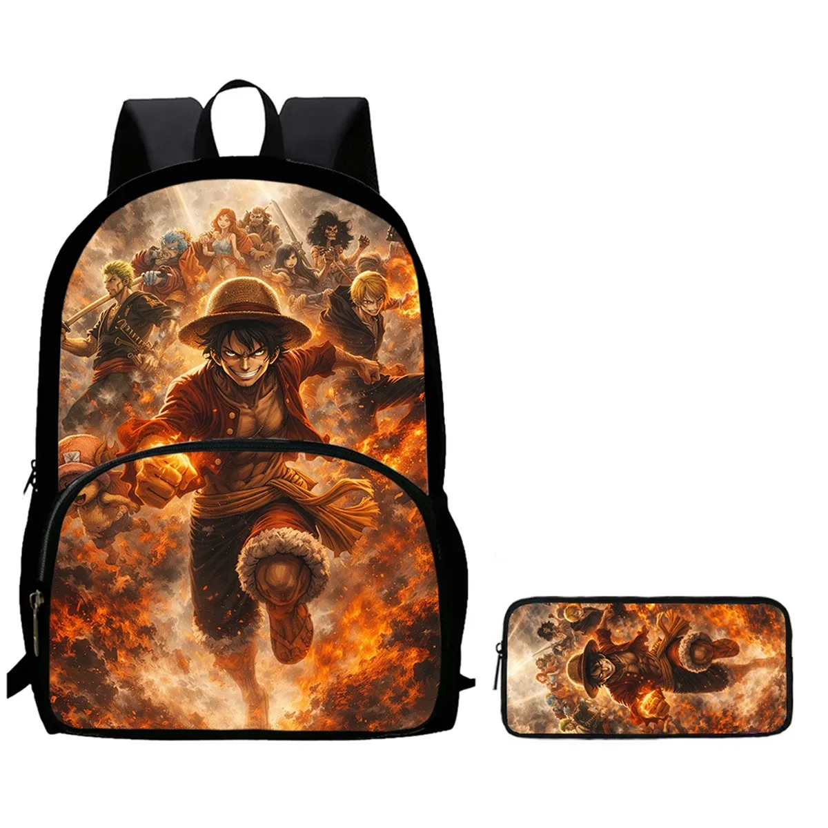 sac à dos scolaire léger 2-en-1 avec poche avant et trousse à crayons, sac à dos unisexe durable pour garçons et filles de 6 à 10 ans
