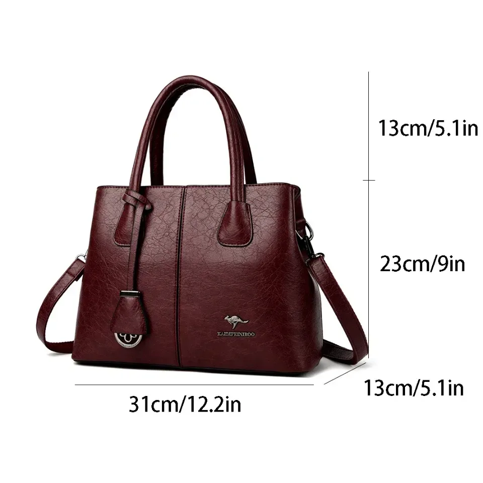 sacs à main en cuir souple de marque authentique pour femmes, grands sacs fourre-tout, sacs à bandoulière carrés, sacs à main tendance, sacs bandoulière