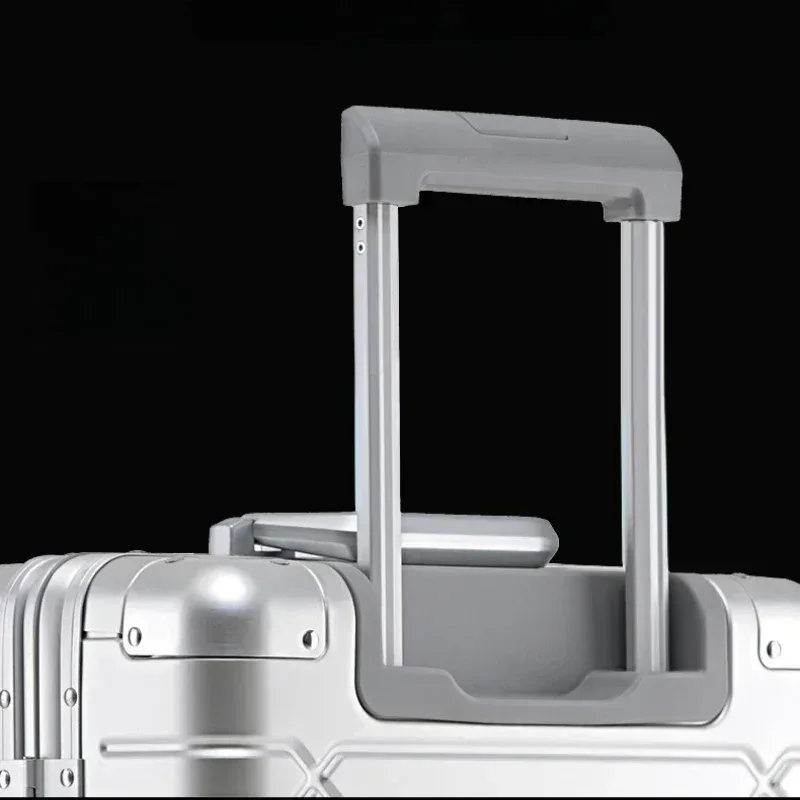 valise à roulettes de grande capacité, sac de voyage en alliage d'aluminium et de magnésium, bagages roulants d'affaires