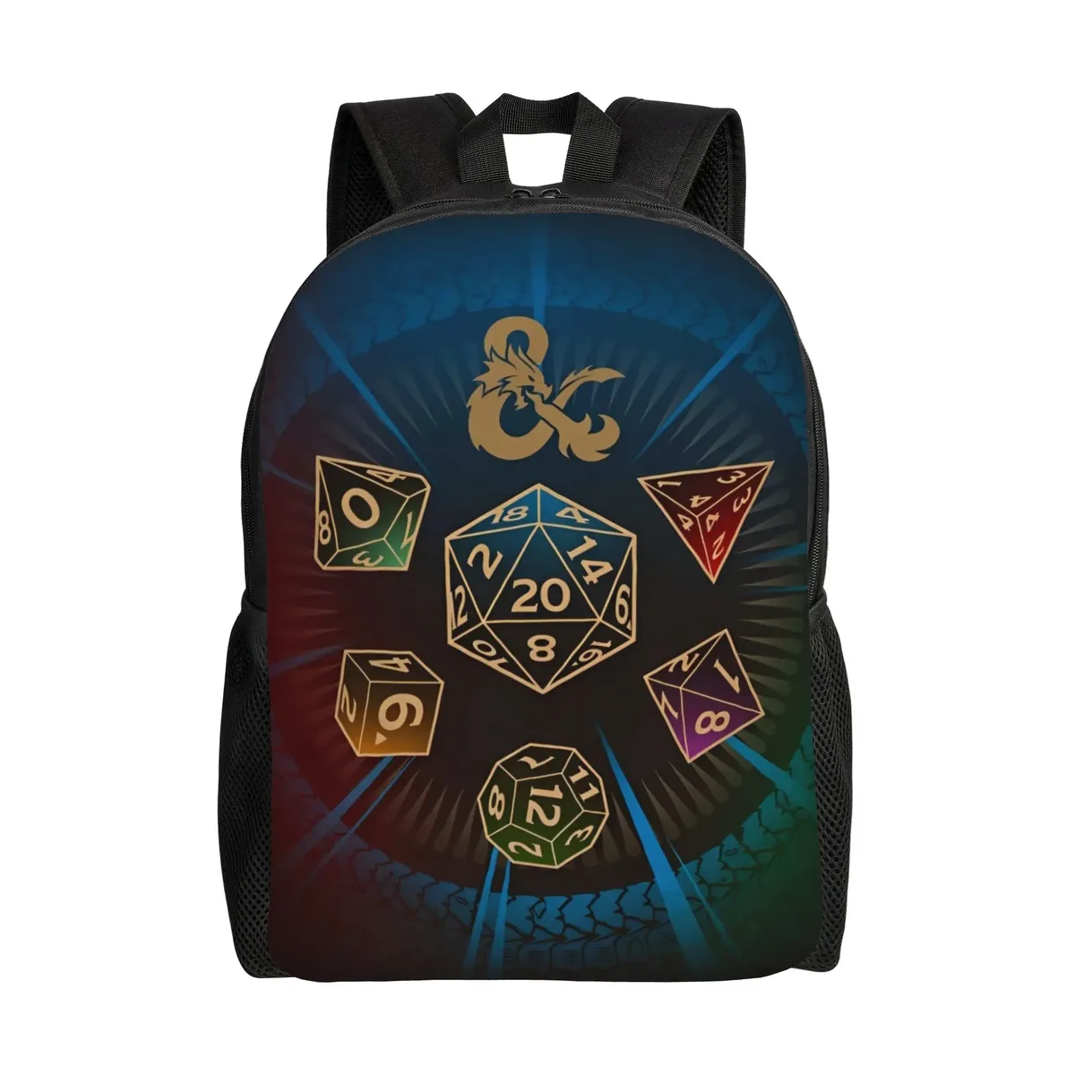 sac à dos dungeon dragon dnd pour hommes et femmes, sac à dos cool pour étudiants et professionnels, sac à bandoulière pour ordinateur portable, cadeau