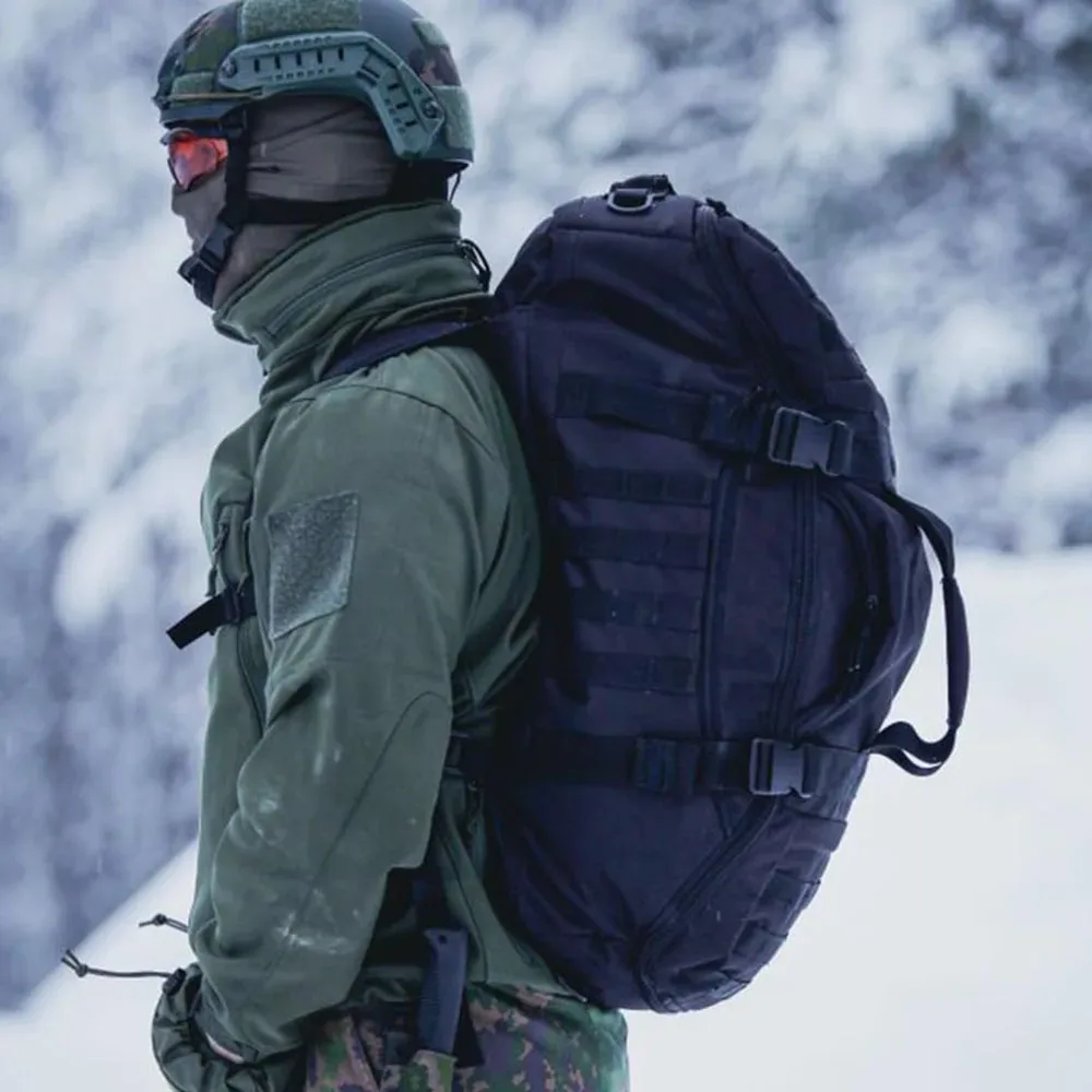 sac à dos tactique 3-en-1, sac de voyage, sac de sport grande capacité, sac à bandoulière imperméable pour la randonnée, le camping et la gym
