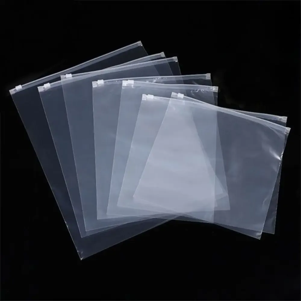 Sacs Ziplock en plastique transparents et réutilisables, 50 pièces/ensemble, sacs d'emballage multi-usages, sacs à fermeture éclair, emballage professionnel