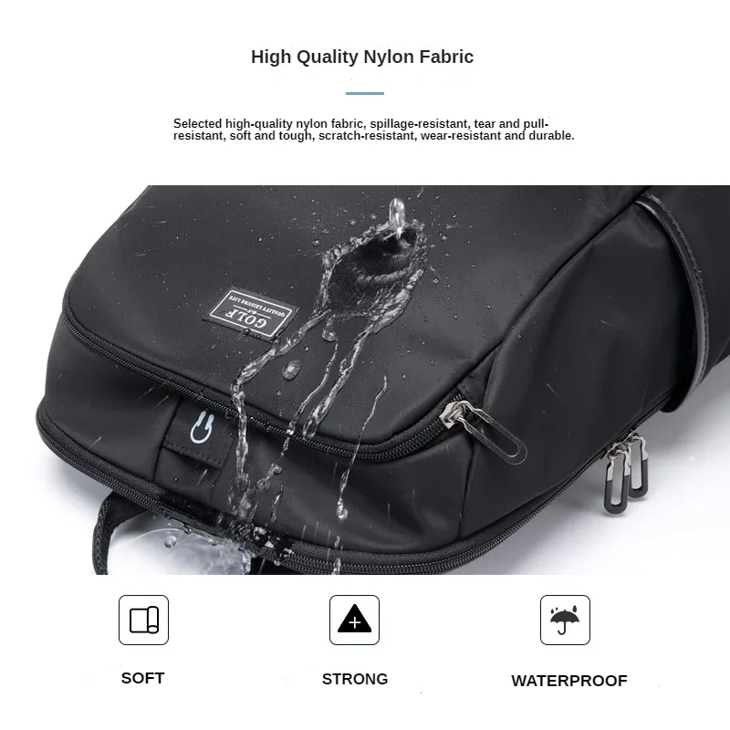 golf sr-sac à bandoulière de grande capacité pour homme, cartable de voyage, loisirs, lycéens, nouvelle collection 2023