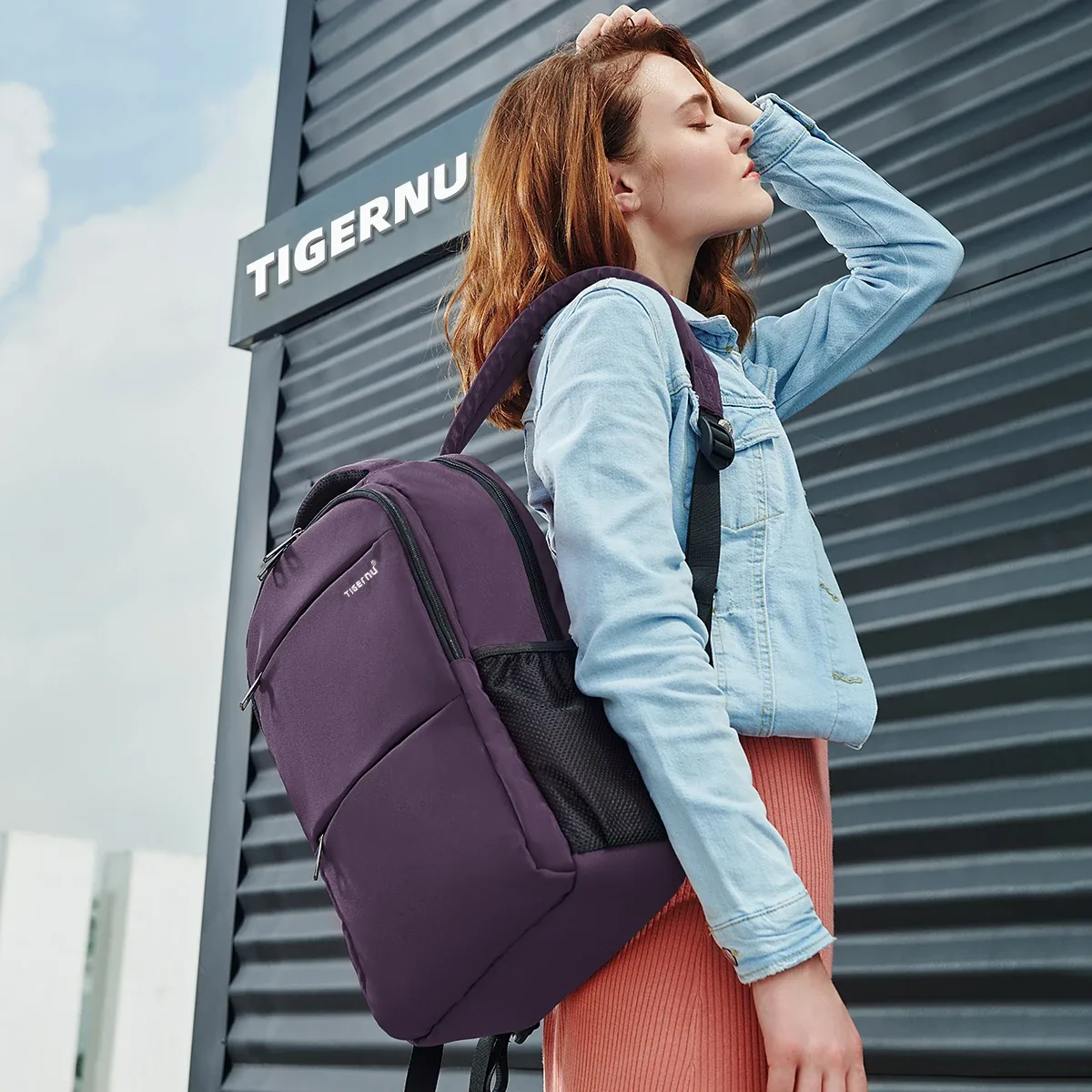 tigernu sac à dos antivol pour femmes grande capacité 15.6 pouces sac à dos pour ordinateur portable sac de voyage cartable pour femmes filles