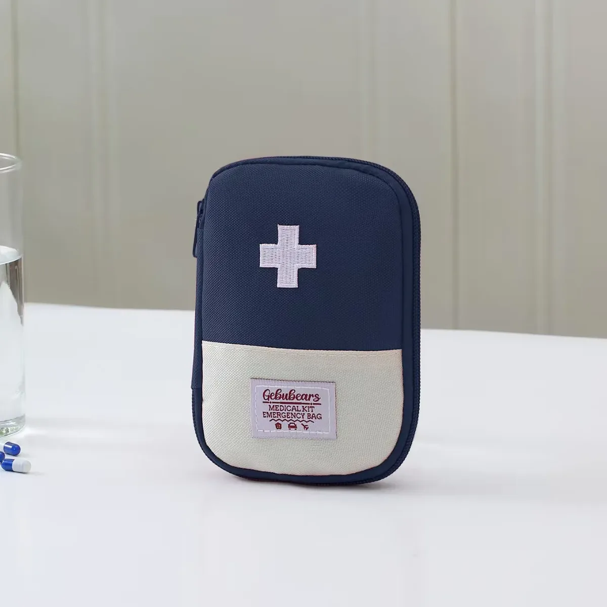 sac médical de voyage portable, trousse d'urgence pour la maison et l'extérieur, sac à médicaments personnel en tissu oxford, sac de rangement pour les voyages d'affaires