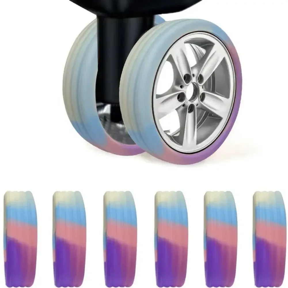 chaussures de roulette de bagage de voyage, housse de protection de roue de valise de bruit, roulettes de boîte de chariot, accessoires de protection, sap, 4 pièces, 8 pièces