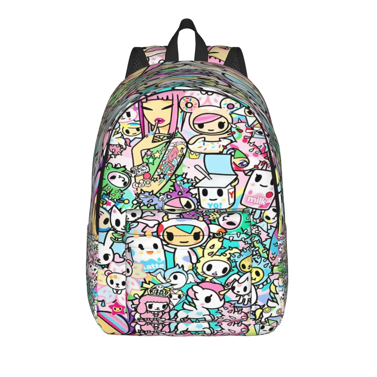 sac à dos tokidokii pour fille, sacs à dos de sport en polyester, sacs à dos souples et amusants pour le lycée