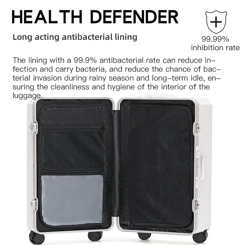 suhimu valise large poignée valise de voyage hommes 20 24 26 bagage à main femmes pc cadre en aluminium boîtier de chariot