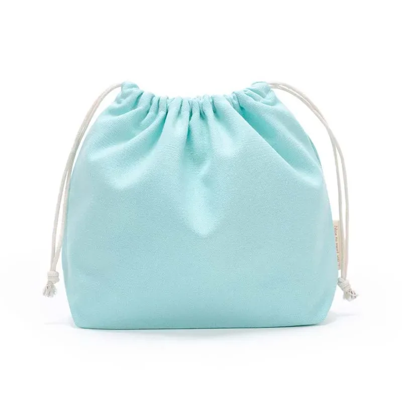 sacs à provisions en toile réutilisables pour femmes, sac de rangement de voyage, fourre-tout en coton, poudres à bijoux, poches à soupe, proximité solide, 27x20cm