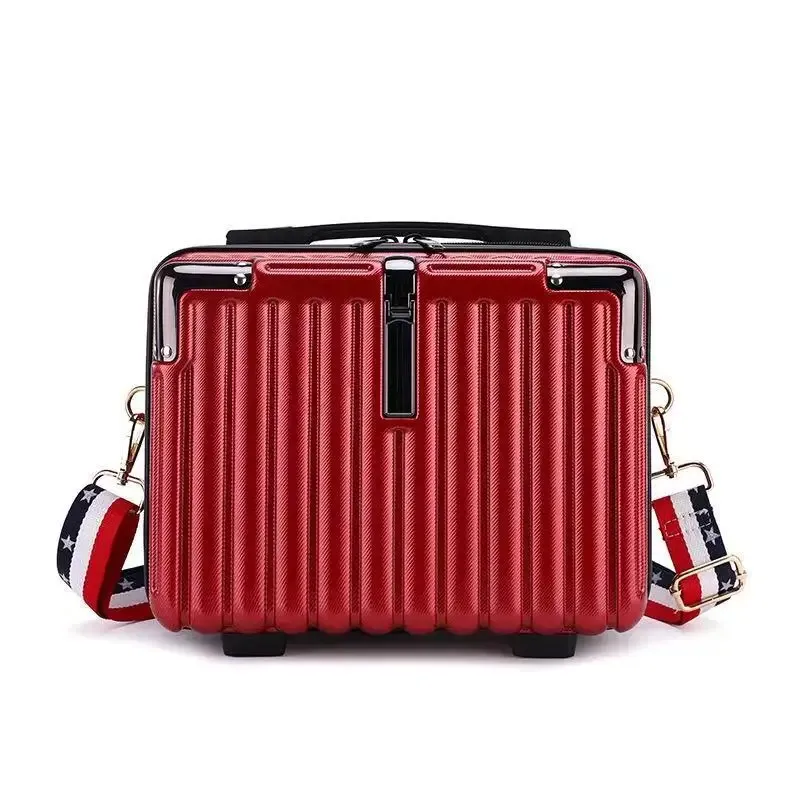 nouvelle trousse de maquillage compacte pour pc, avec bandoulière, sac de rangement portable, sac bandoulière pour étudiants, imperméable, antichoc