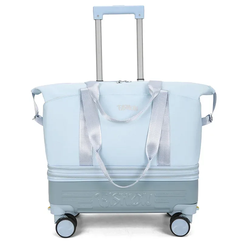 sac de voyage léger avec roues multidirectionnelles, rangement compact, sac à bagages pour les voyages courts et les déplacements professionnels