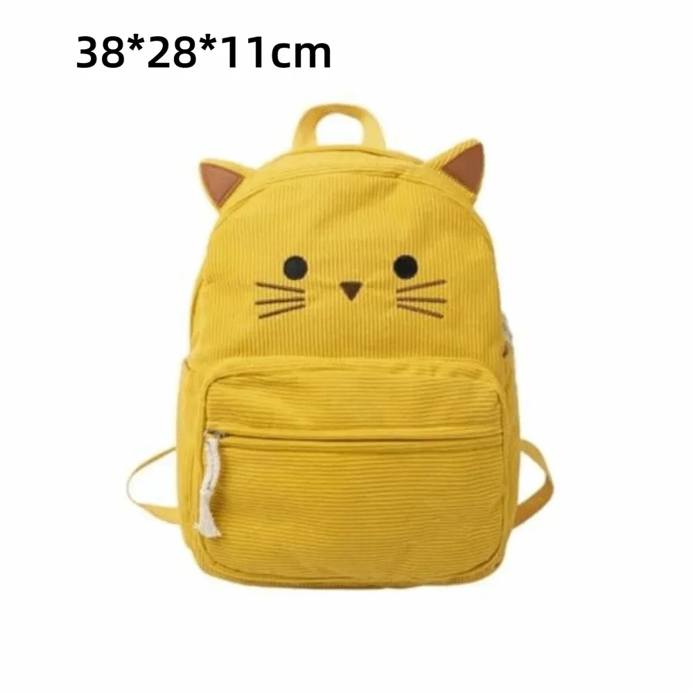 sac à dos ergonomique pour étudiant, motif chat de dessin animé, avec bretelles rembourrées, grande capacité, léger