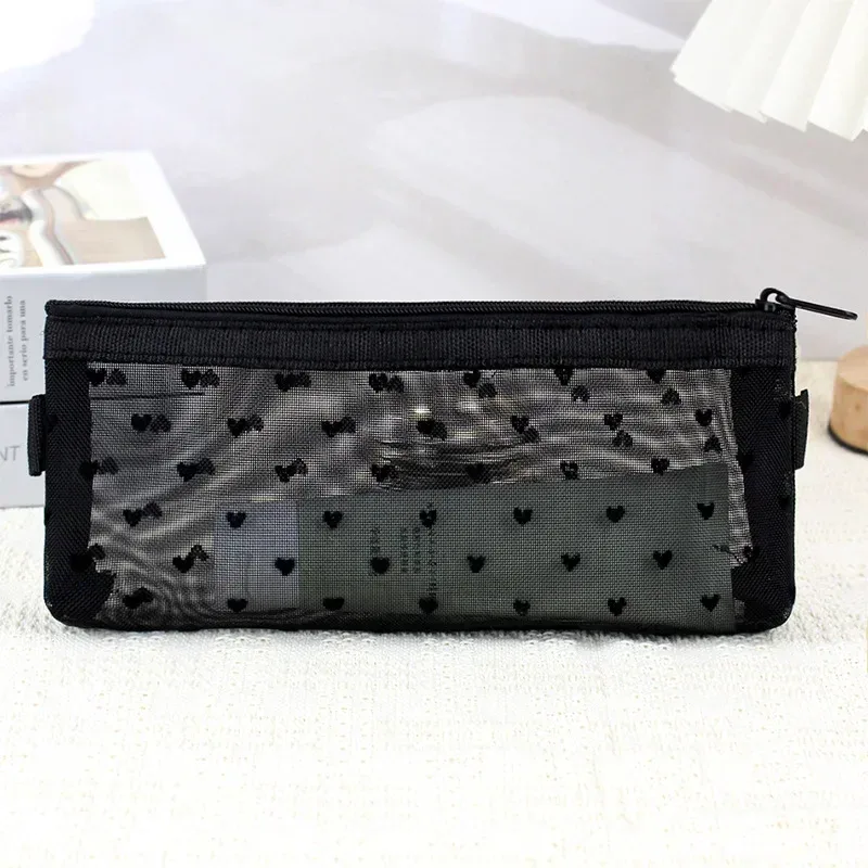 étui de voyage pour pinceaux de maquillage, trousse de toilette cosmétique, organisateur pour hommes et femmes, outils de beauté, pochette en maille à fermeture éclair, accessoires de rangement de lavage